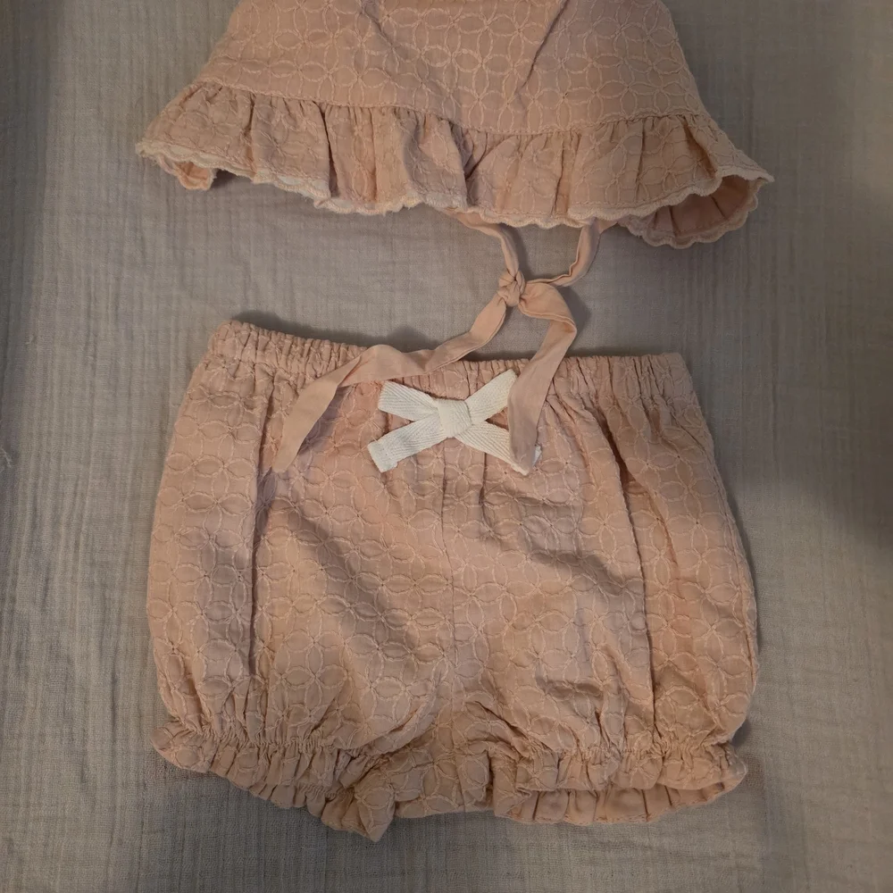 Peach Ruffled Infant Outfit